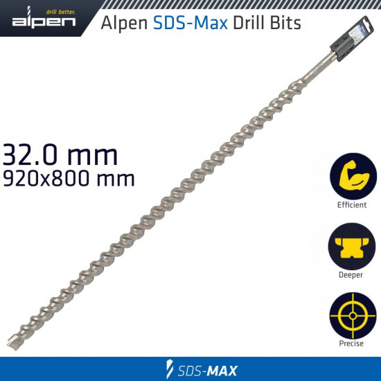 Sds Max Drill Bit 920x800 32mm Sds Max Drill Bit 920x800 32mm