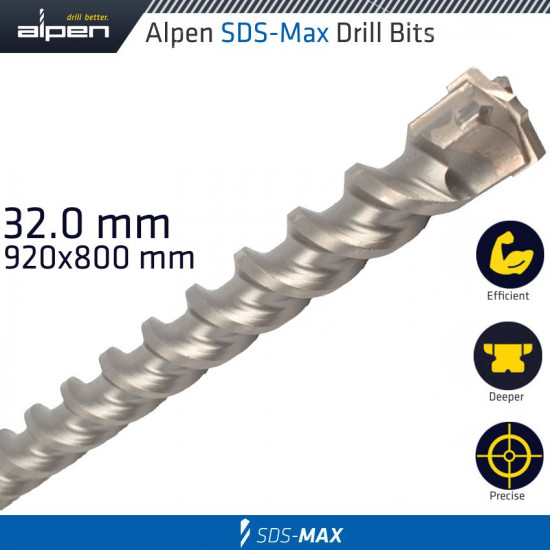 Sds Max Drill Bit 920x800 32mm Sds Max Drill Bit 920x800 32mm