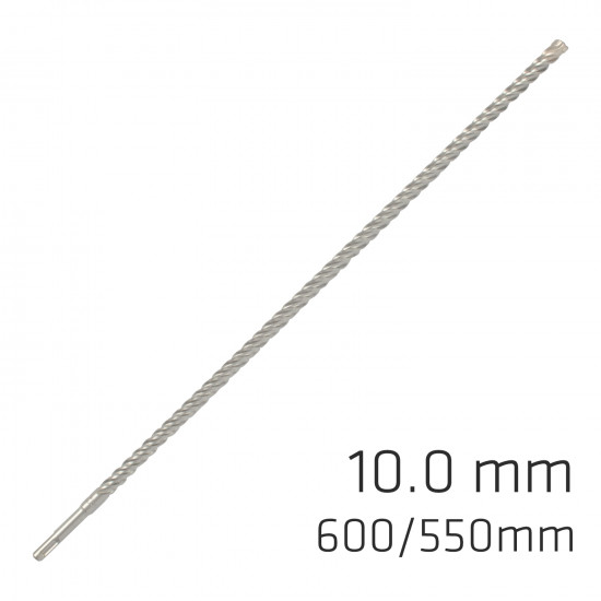 Force X 10.0 X 600/550 Sds-plus Rebar Drill Bit X4 Cutting Edges Force X 10.0 X 600/550 Sds-plus Rebar Drill Bit X4 Cutting Edges