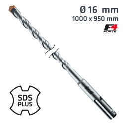 Sds Plus Hammer Bit 1000 X 950mm 16mm