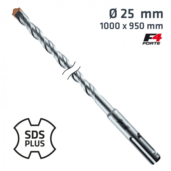 Sds Plus Hammer Bit 1000 X 950mm 25mm