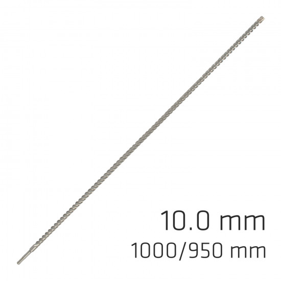 Force X 10.0 X 1000/950 Sds-plus Rebar Drill Bit X4 Cutting Edges Force X 10.0 X 1000/950 Sds-plus Rebar Drill Bit X4 Cutting Edges
