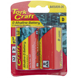 Battery D 1.5v 2 Pack Carded Alkaline