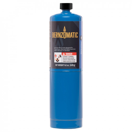 BERNZOMATIC Propane Hand Torch Cylinder 400gram (14.1oz) Tx9 (74986) BERNZOMATIC Propane Hand Torch Cylinder 400gram (14.1oz) Tx9 (74986)