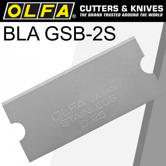 OLFA Scraper Blade For Grs-2 S/steel 40mmx18mm 6pk OLFA Scraper Blade For Grs-2 S/steel 40mmx18mm 6pk