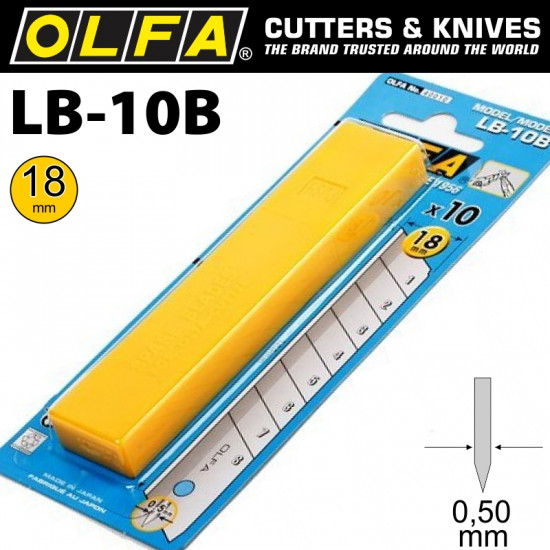 OLFA Blades Lb-10b 10/pack 18mm