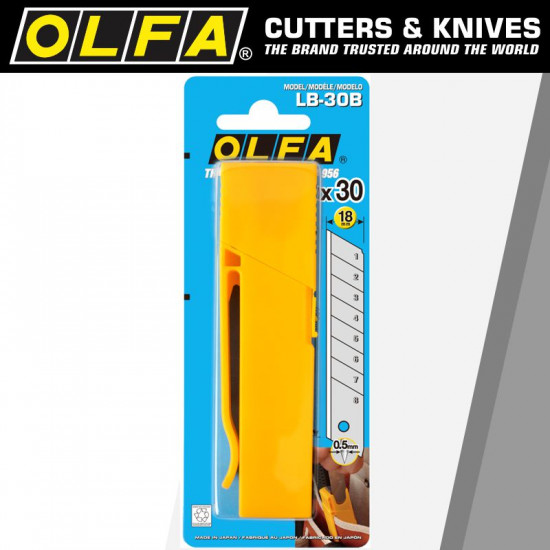 OLFA Blades Lb-30b 30/pack 18mm With Belt Clip OLFA Blades Lb-30b 30/pack 18mm With Belt Clip