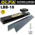 OLFA Blades Excel Black 10 Pack Ultra Sharp 18mm