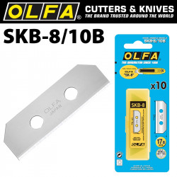 OLFA Blades (10) For Skb8 Safety Knife Carded 18mm