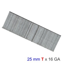 Brad Nail 16g 25mm (2500) For At0002