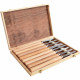 Chisel Set Wood Turning 8 Piece Std Wooden Case Chisel Set Wood Turning 8 Piece Std Wooden Case