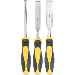 Wood Chisel 140mm Blade 3pc 13/19/25 With Pvc H&le