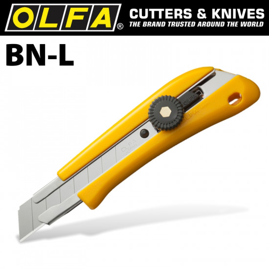 OLFA Cutter Model Bn-l Screw Lock Snap Off Knife 18mm OLFA Cutter Model Bn-l Screw Lock Snap Off Knife 18mm