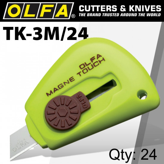 OLFA Magnetic Touch Knife 24 Per Pack OLFA Magnetic Touch Knife 24 Per Pack