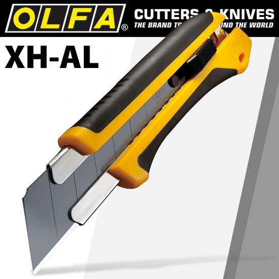 OLFA Extra Heavy Duty Cutter With Black 25mm Hbb Blade OLFA Extra Heavy Duty Cutter With Black 25mm Hbb Blade