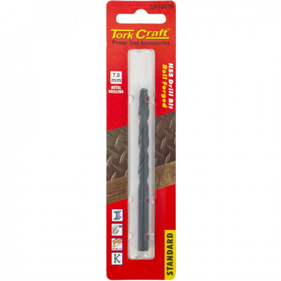 Drill Bit Hss Standard 7.0mm 1/card