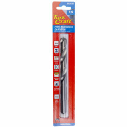 Drill Hss 15.0mm 135deg 1/card Reduced Shank Industrial Bit