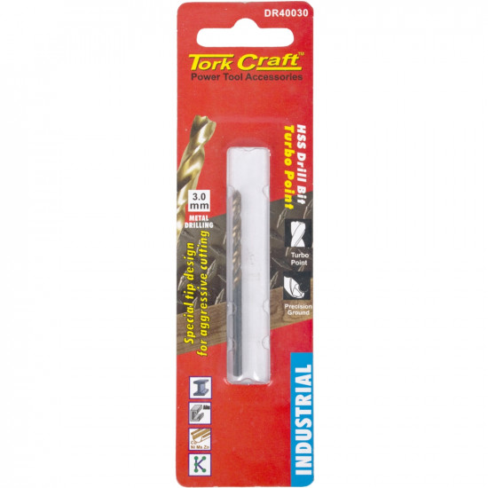 Drill Bit Hss Turbo Point 3.0mm 1/card Drill Bit Hss Turbo Point 3.0mm 1/card