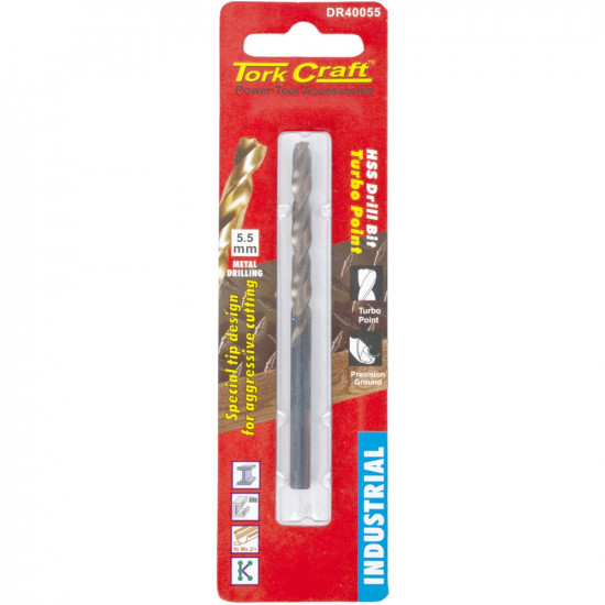 Drill Bit Hss Turbo Point 5.5mm 1/card Drill Bit Hss Turbo Point 5.5mm 1/card