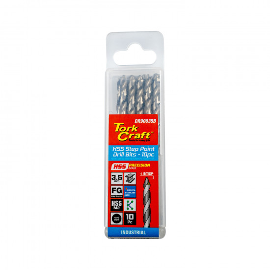 Precision-max Step Point 3.5mm Hss Drill 10 Pack Precision-max Step Point 3.5mm Hss Drill 10 Pack