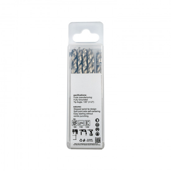Precision-max Step Point 3.5mm Hss Drill 10 Pack Precision-max Step Point 3.5mm Hss Drill 10 Pack