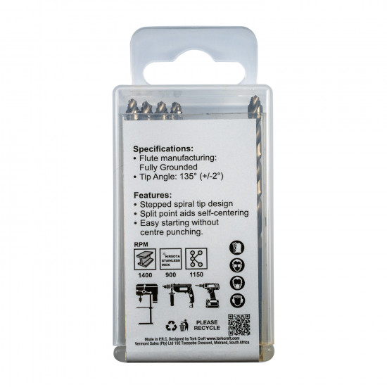Precision-max Step Point 4.2mm Hss Drill 10 Pack Precision-max Step Point 4.2mm Hss Drill 10 Pack