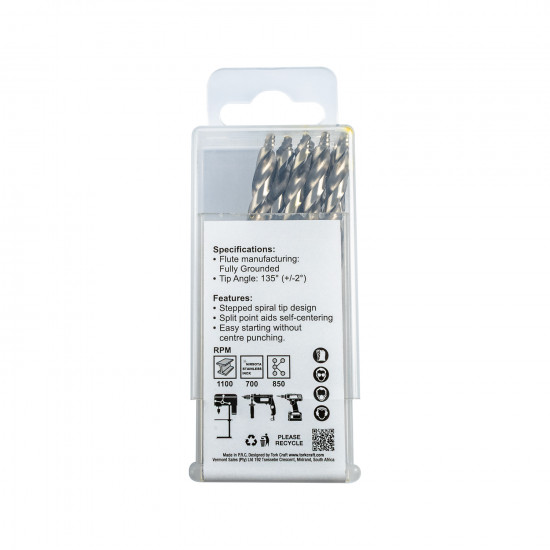 Precision-max Step Point 5.5mm Hss Drill 10 Pack Precision-max Step Point 5.5mm Hss Drill 10 Pack