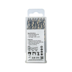 Precision-max Step Point 6.0mm Hss Drill 10 Pack