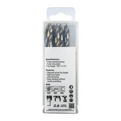 Precision-max Step Point 8.0mm Hss Drill 10 Pack