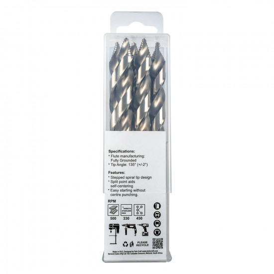 Precision-max Step Point 12.0mm Hss Dril 5 Pack Precision-max Step Point 12.0mm Hss Dril 5 Pack