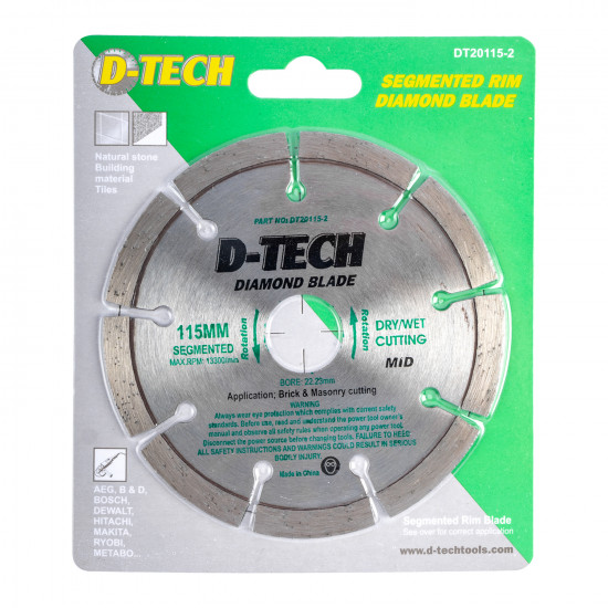 Diamond Blade Segmented Mid. 115x22,23mm Screed/brick/masonry Diamond Blade Segmented Mid. 115x22,23mm Screed/brick/masonry