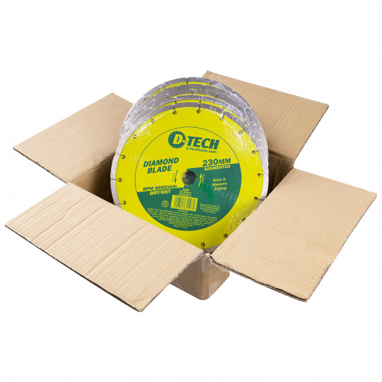 Diamond Blade Segmented Std. 230 X 22.23mm Bulk 25pc Diamond Blade Segmented Std. 230 X 22.23mm Bulk 25pc