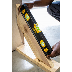 Spirit Level Beam 600mm X 1.6mm 3 X Vial 0.5mm Accur. Alum.