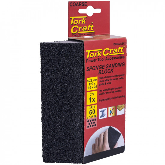 Sanding Sponge Block Single Angled 120x70x25 Coarse 1pc Sanding Sponge Block Single Angled 120x70x25 Coarse 1pc