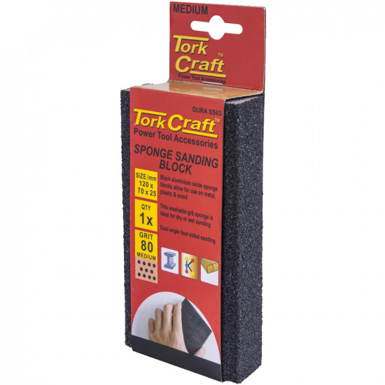 Sanding Sponge Block Dual Angled 120x70x25 Medium1pc Sanding Sponge Block Dual Angled 120x70x25 Medium1pc