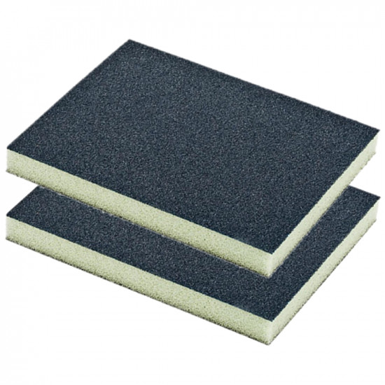Sanding Sponge Block Two Sided 125x100x10 2pc Sanding Sponge Block Two Sided 125x100x10 2pc