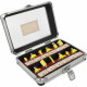 Router Bit Set 12pc Aluminium/glass Case 1/4 Shank Router Bit Set 12pc Aluminium/glass Case 1/4 Shank