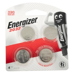 ENERGIZER 2032 3v Lithium Coin Battery 4 Pack (moq X12)