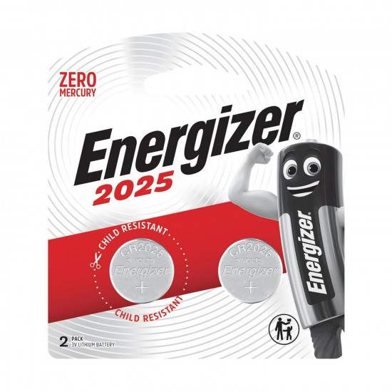 ENERGIZER Cr2025 3v Lithium Coin Battery 2 Pack (moq12) ENERGIZER Cr2025 3v Lithium Coin Battery 2 Pack (moq12)