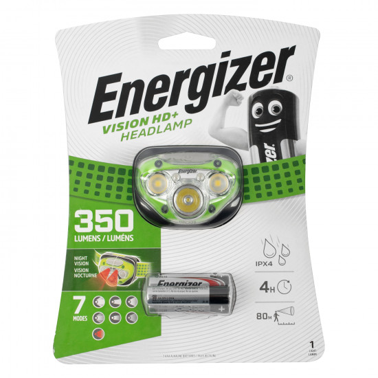 ENERGIZER 350lum Vision Hd Plus Headlight Green ENERGIZER 350lum Vision Hd Plus Headlight Green