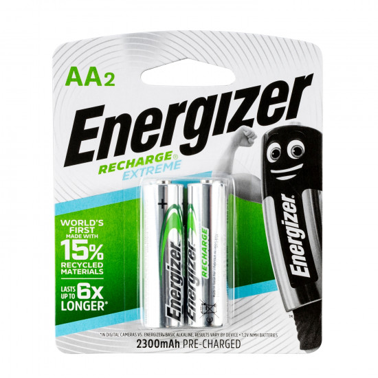 ENERGIZER Recharge 2300mah Extreme Aa - 2 Pack (moq6) ENERGIZER Recharge 2300mah Extreme Aa - 2 Pack (moq6)