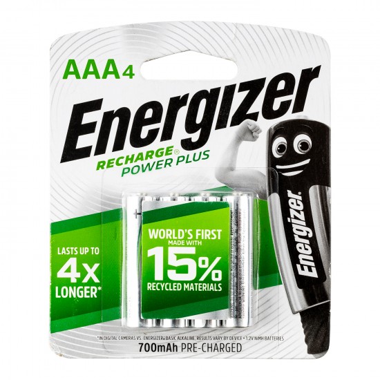 ENERGIZER Recharge 700mah Aaa - 4 Pack (moq6) ENERGIZER Recharge 700mah Aaa - 4 Pack (moq6)
