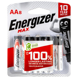 ENERGIZER Max: Aa - 8 Pack (moq 12