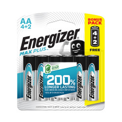 ENERGIZER Max+ Aa - 6pack 4+2 Free (moq 12)