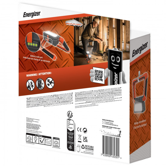 ENERGIZER 1100 Lumens Rechargable Hardcase Panel Light ENERGIZER 1100 Lumens Rechargable Hardcase Panel Light