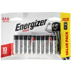ENERGIZER Max: Aaa - 15+5 Free Pack (moq 12)