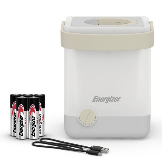 ENERGIZER Cube Recharge Lantern With Storage And Charge Function ENERGIZER Cube Recharge Lantern With Storage And Charge Function