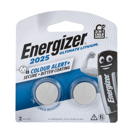 ENERGIZER Cr2025 3v Ult Lithium Coin 3 In 1 X2 Pack (moq24) ENERGIZER Cr2025 3v Ult Lithium Coin 3 In 1 X2 Pack (moq24)
