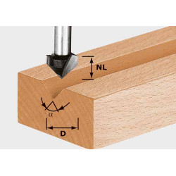 Cutter - V Groo Hw D14-7-90grad