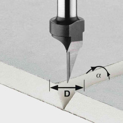 Cutter - V Groo Hw D12,5-45grad